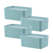 Load image into Gallery viewer, 4pc Stacking storage bins with Lid-Small-Green
