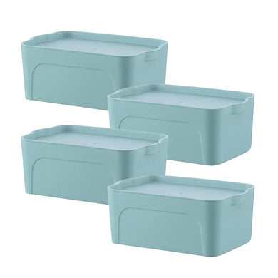 4pc Stacking storage bins with Lid-Small-Green