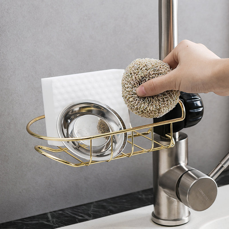 Sink Caddy for Kitchen and Bathroom in Gold – X-Nrg Life