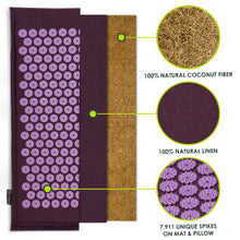 Load image into Gallery viewer, Ki acupressure mat set purple 

