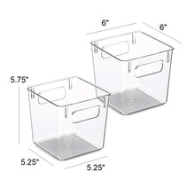 Load image into Gallery viewer, Clear Plastic Storage Bins Set
