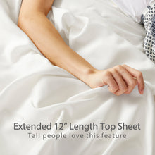 Load image into Gallery viewer, 100% bamboo bed sheets queen white
