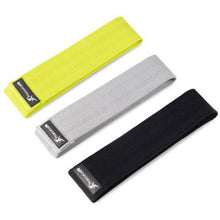 Load image into Gallery viewer, Fabric loop resistance band set of 3-grey black yellow
