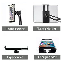 Load image into Gallery viewer, Floor Stand Foldable Arm Tablet and Phone Holder
