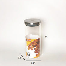 Load image into Gallery viewer, Glad Glass Container with Stainless Steel Lid 1.4L
