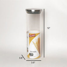 Load image into Gallery viewer, Glad Glass Container with Stainless Steel Lid 1.9L
