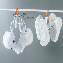 Load image into Gallery viewer, Shoes, Cap, Socks Drying Hanger 2pk White
