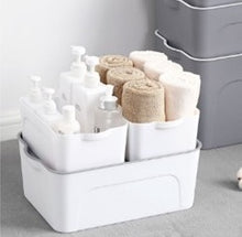 Load image into Gallery viewer, 4PC STACKING BINS WITH LIDS SMALL - WHITE
