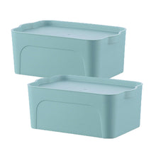 Load image into Gallery viewer, 2pc Stacking bins with lid-Medium-Green
