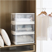 Load image into Gallery viewer, Storage Tote with Lid and Wheels in White
