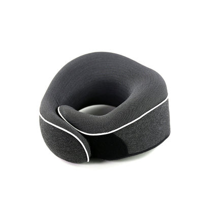 Travel neck pillow w/ eye mask and ear plugs-memory foam