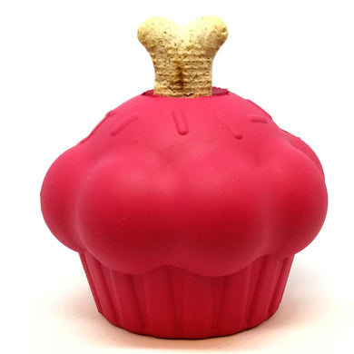 MKB medium cupcake-chew toy and treat dispenser-pink