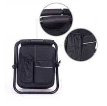 Load image into Gallery viewer, Folding Stool with Cooler Backpack - Black
