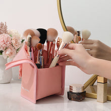 Load image into Gallery viewer, Travel Makeup Brush Holder-Pink
