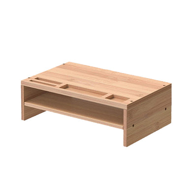 Bamboo Monitor Stand with Organizer