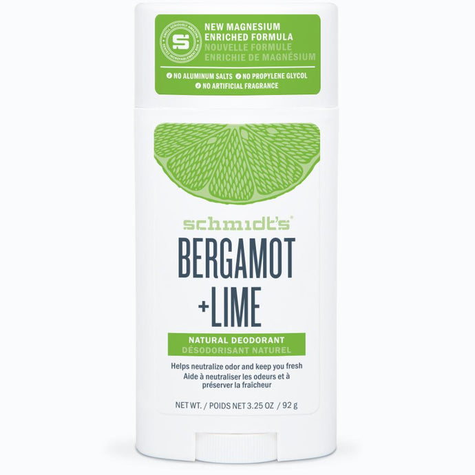 Schmidt's Bergamot and lime deodorant for women and men