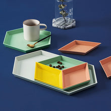 Load image into Gallery viewer, Decorative trays for living room table snack table vanity table counter bathroom
