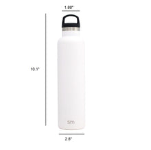Load image into Gallery viewer, Simple modern-ascent water bottle white 24oz
