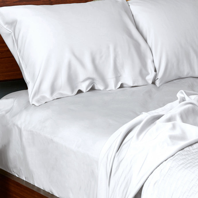 100% bamboo bed sheets queen white
