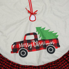 Load image into Gallery viewer, Christmas Tree Skirt Christmas Truck
