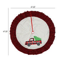 Load image into Gallery viewer, Christmas Tree Skirt Christmas Truck
