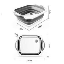 Load image into Gallery viewer, Collapsible Cutting Board with Dish Tub and Drain
