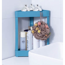 Load image into Gallery viewer, Corner Two Shelf Rack Blue
