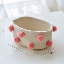 Load image into Gallery viewer, Cotton Woven Rope baskets pink
