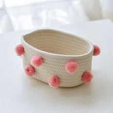 Load image into Gallery viewer, Cotton Woven Rope baskets pink
