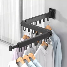 Load image into Gallery viewer, Extendable Three Arm Clothes Drying Rack
