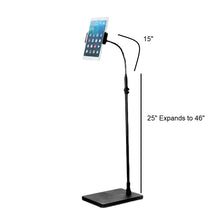 Load image into Gallery viewer, Floor Stand Goose Neck Tablet and Phone Holder
