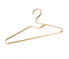 Load image into Gallery viewer, heavy duty aluminum clothes hangers gold
