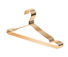 Load image into Gallery viewer, Aluminum Alloy Anti Slip Clothes Hanger Gold
