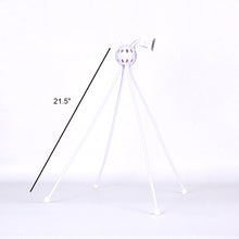 Load image into Gallery viewer, Globe spin Cross Lap Flexible Leg Phone Holder 21.5&quot;H - White
