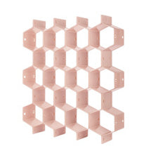 Honeycomb Drawer Organizer in Pink