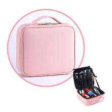 Load image into Gallery viewer, Makeup Organizer Travel Case Small - Pink
