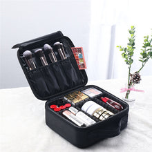 Load image into Gallery viewer, Makeup Organizer Travel Case Small Black
