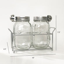 Load image into Gallery viewer, Mason Craft Glass Jar Set with Rack and Spoons
