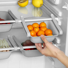 Load image into Gallery viewer, Refrigerator Under Shelf Hanging Storage Caddy 4 Piece Gray
