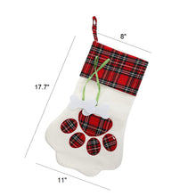 Load image into Gallery viewer, Pet Paw Stocking - Red
