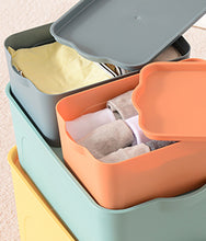 Load image into Gallery viewer, 4pc Stacking storage bins with Lid-Small
