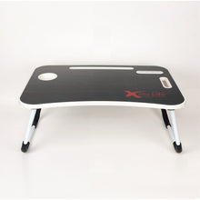 Load image into Gallery viewer, TV Tray with Folding Legs USB Port Drawer Fan and Desk Lamp
