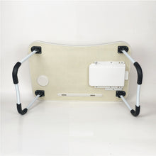 Load image into Gallery viewer, TV Tray with Folding Legs USB Port Drawer Fan and Desk Lamp
