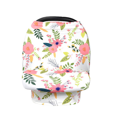 Stretchy baby car seat cover-floral