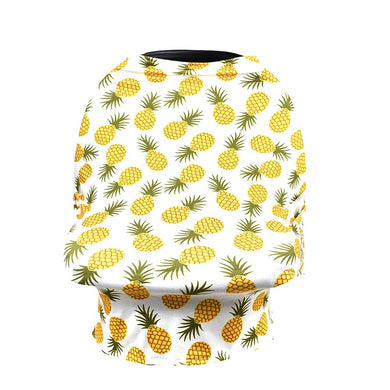 Stretchy baby car seat cover-pineapple