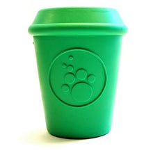 Load image into Gallery viewer, SP large coffee cup chew toy and treat dispenser- green
