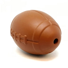 Load image into Gallery viewer, MKB large football chew toy and treat dispenser-brown

