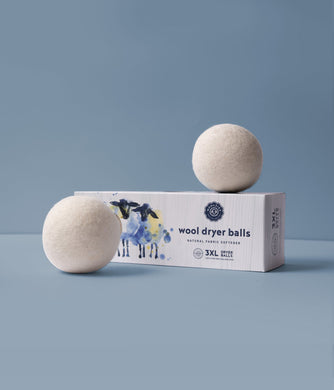 Woolzies Wool Dryer Balls 3XL in White